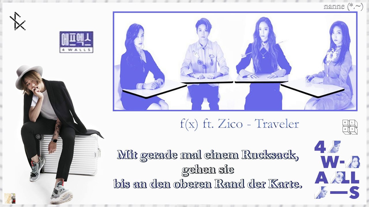 f(x) ft. Zico - Traveler k-pop [german Sub]