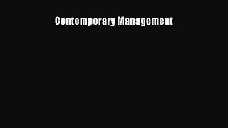 Contemporary Management  Free Books