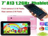 7 inch Allwinner A23 2G GSM SIM Card Phone Tablet PC With Bluetooth Dual Camera-in Tablet PCs from Computer