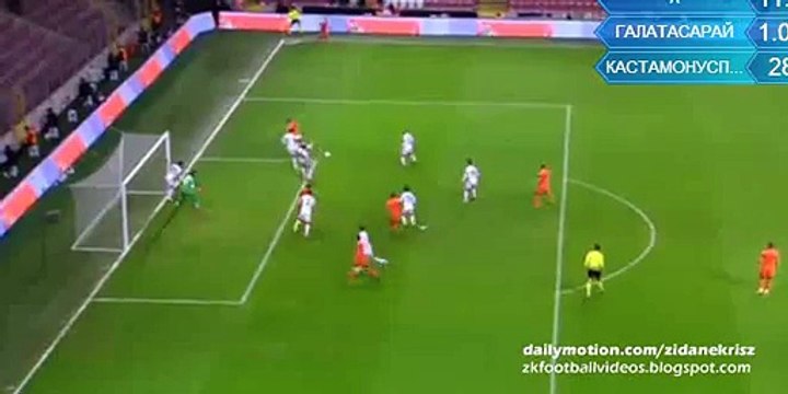 1-0 Sinan Gümüş SUPER Goal Galatasaray v. Kastamonuspor 26.01.2016 HD