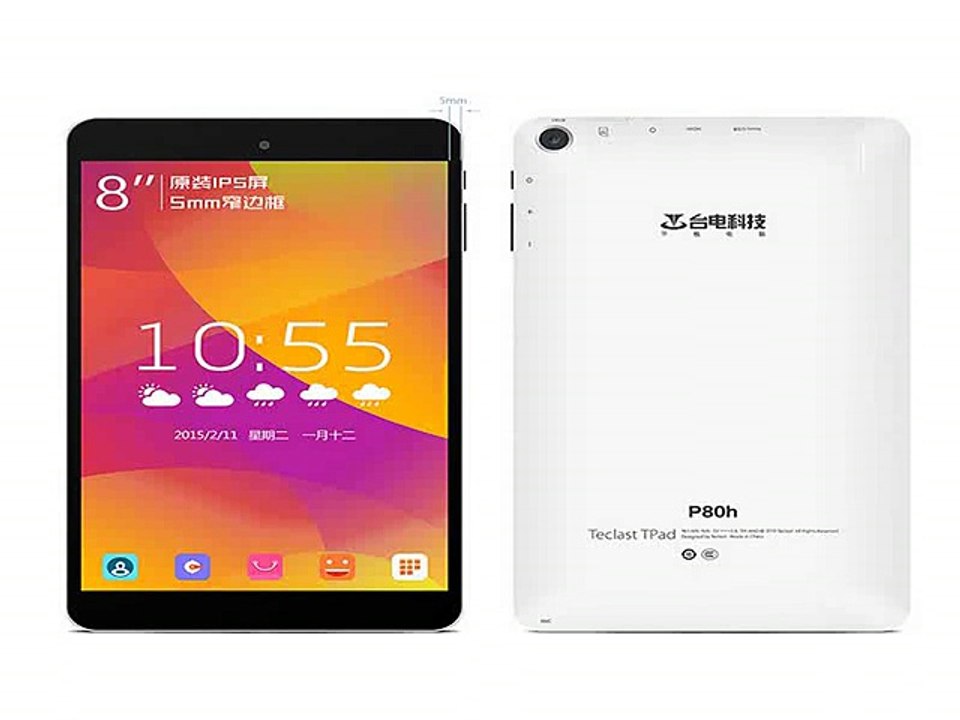 8 inch Teclast P80H Tablet PC MTK8163 64 bit A53 Quad Core 1GB LPDDR2 8GB eMMC Android 5.1 IPS 1280*800 GPS-in Tablet PCs from Computer