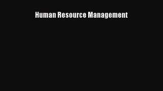 Human Resource Management  Free Books