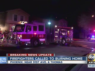 Firefighters called to burning home