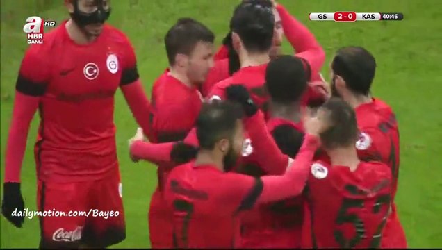 2-0 Sinan Gumus Goal - Galatasaray 2- 0 Kastamonuspor - 26-01-2016
