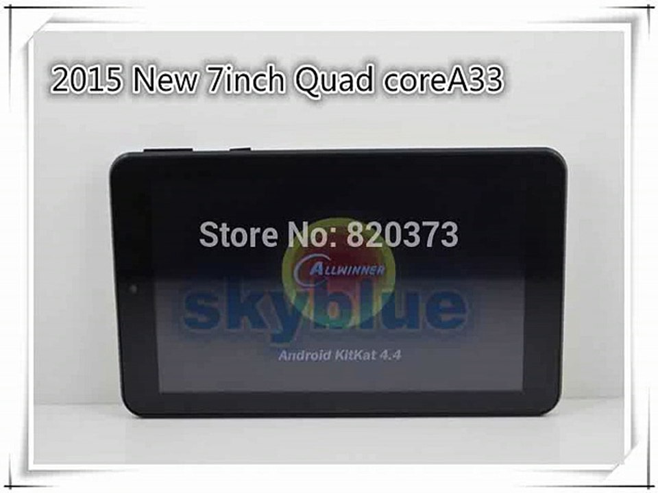 sales!! 7 A33 Allwinner tablet 7inch Quad core tablet Android 4.4 512M 4G Dual camera WIFI Bluetooth flashlight built in-in Tablet PCs from Computer