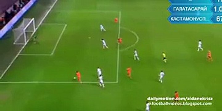 2-0 Sinan Gümüş - Galatasaray v. Kastamonuspor 26.01.2016 HD