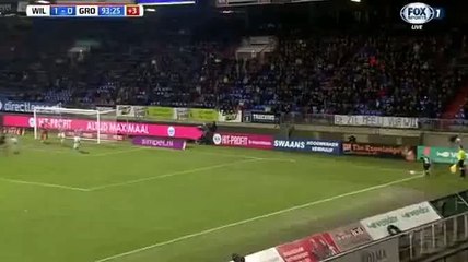 Hedwiges Maduro Goal - Willem II 1 - 1 Groningen - 26-01-2016