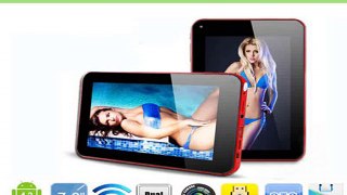 7inch Tablet PC Allwinner A20 Dual Core 5 point capacitive Screen Android 4.2 512MB 4GB Dual Camera WiFi HDMI OTG-in Tablet PCs from Computer