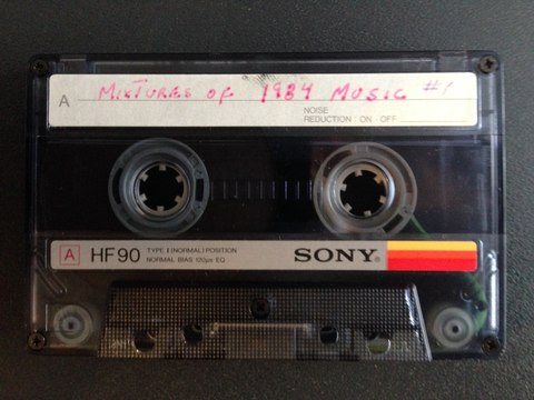 Mixtures of 1984 Music #1 Homemade Cassette Tape (Side A) (1984-1985)