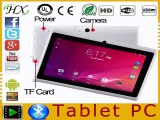 2016 New Cheap 7 inch Q88 A33 quad core Tablet PC Capacitive Screen Android 4.4 tablet 512M 4G Dual camera Allwinner A33 tablet-in Tablet PCs from Computer