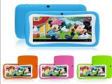 Newest 7 inch Kids Tablet PC RK3126 Quad Core 8G ROM Android 5.1 With Children Educational Apps Dual Camera PAD for Children-in Tablet PCs from Computer