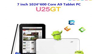 7 Inch Android Tablets Quad core 1024*600 LCD Brand CUBE WIFI BLUETOOTH 1GB+8GB Tablets PC Dual camera U25GT HDMI viedo output-in Tablet PCs from Computer