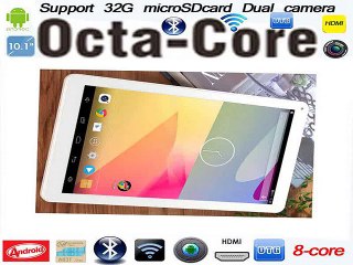 Newest 10 inch  Octa Core  tablet with HDMI  wifi Bluetooth  1GB Ram 16GB Rom Adroid 4.4  OS  Dual Camera-in Tablet PCs from Computer
