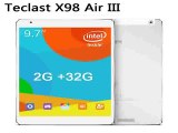 Original 9.7 Teclast X98 Air III Android 5.0 Tablet PC 9.7 inch 2048x1536 IPS Screen Intel Z3735F Quad Core 2GB/ 32GB-in Tablet PCs from Computer