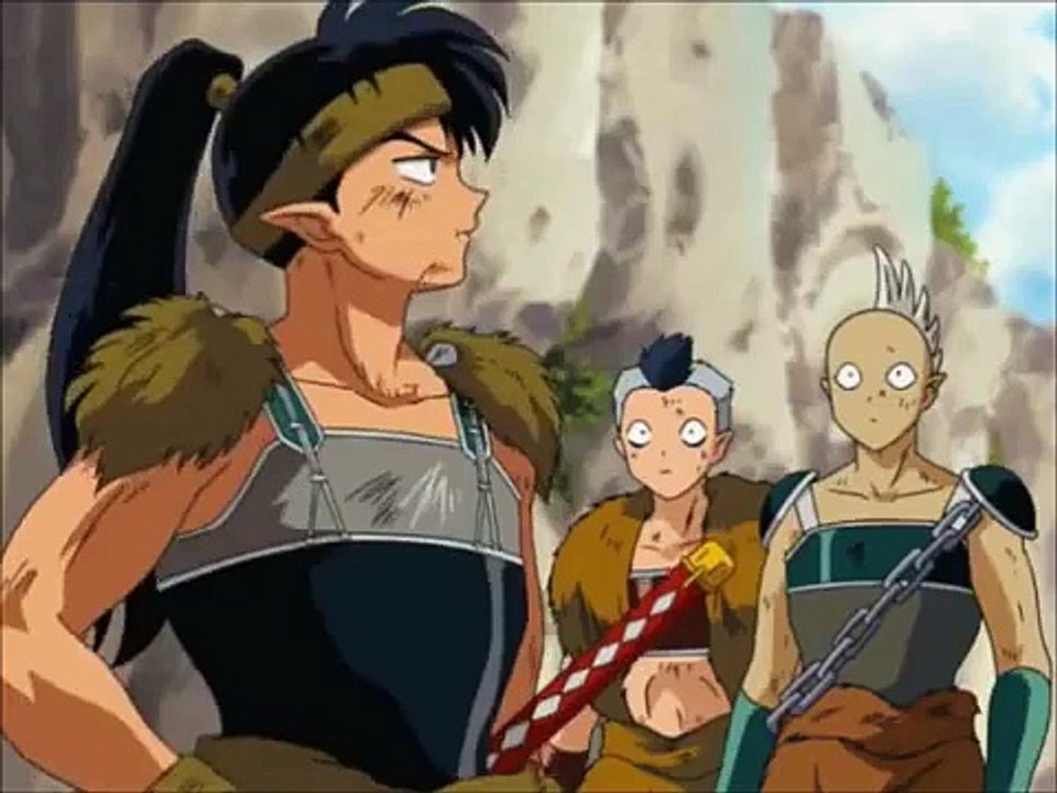 Inuyasha and Koga are saying STUPID
