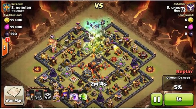 Clash of Clans - Best Witches attack 3 star Town Hall 10 max Def