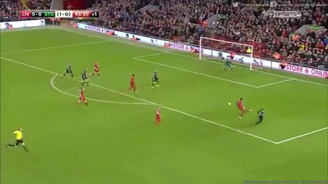HT Liverpool v. Stoke City 0-1 Marko Arnautovic -  26.01.2016 HD