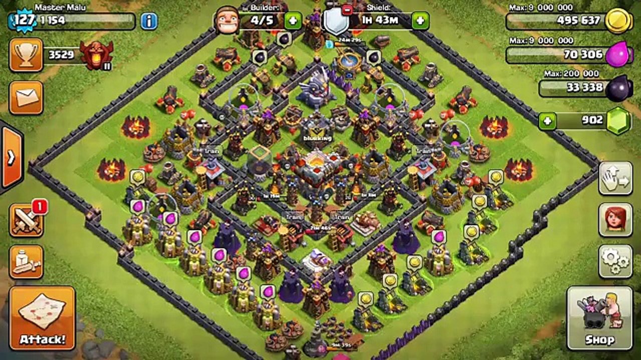 BEST TH10 TROPHY-WAR BASE 2015! - UNBEATABLE ANTI-1 STAR - REPLA