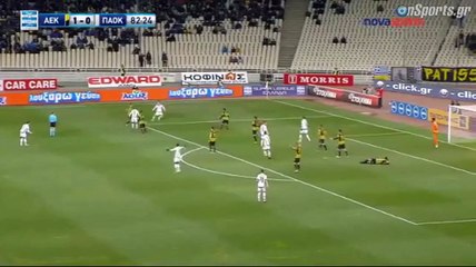 Dimitar Berbatov Sent Off For First Time In 14 years For Elbow During PAOK vs AEk