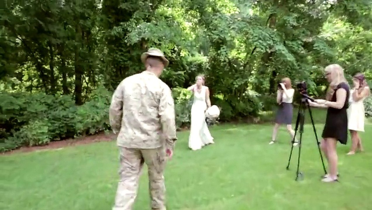 Marine Surpises his sister on her wedding day