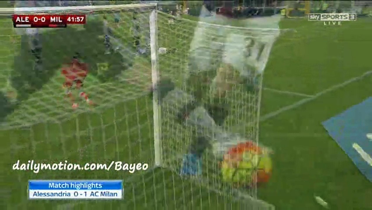 All Goals And Highlights HD - Alessandria 0-1 AC Milan - 26-01-2016