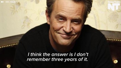 Matthew Perry Does "Not Remember Three Years" Of Friends