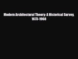 [PDF Download] Modern Architectural Theory: A Historical Survey 1673-1968 [PDF] Online