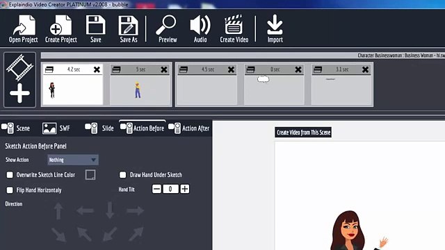Explaindio 2.x How to time actions on the canvas using Animation Points