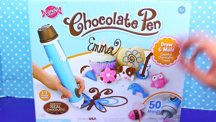 Télécharger la video: CHOCOLATE PEN Candy Maker Candy Craft Toy Review Make Your Own Chocolate Ice Cream Shapes