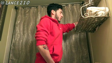 Airhorn Prank In The Bathroom!