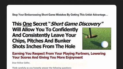 1 Short Game Secret Review - 1shortgamesecret.com