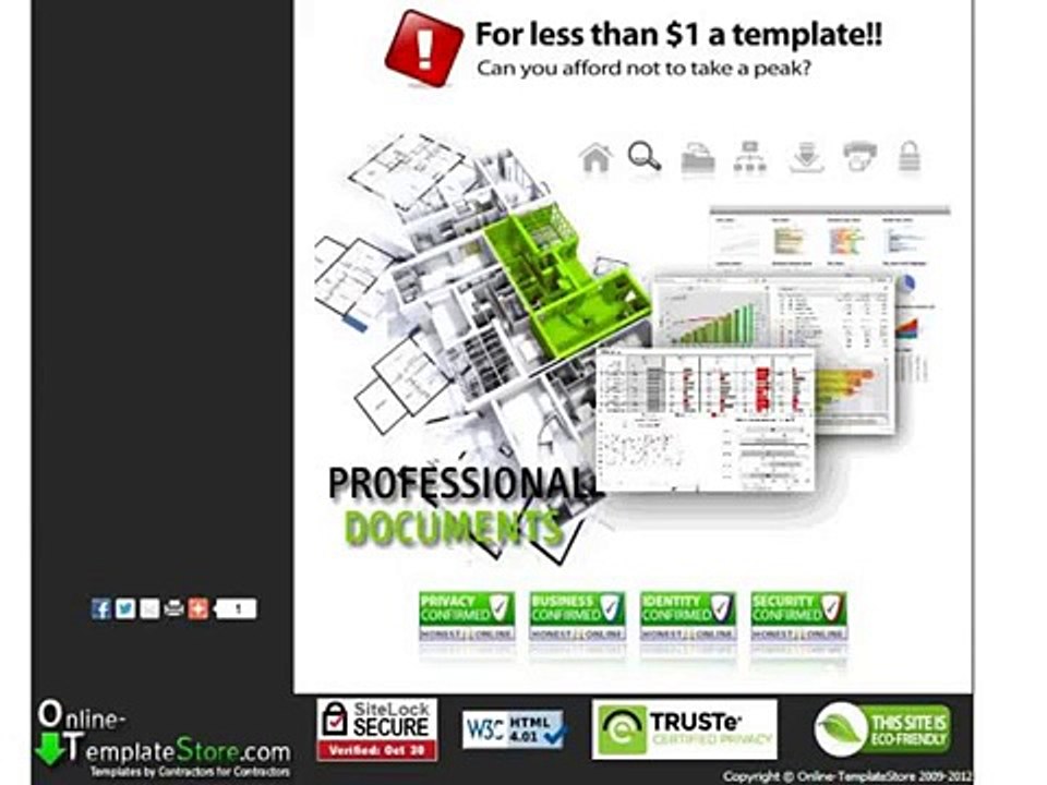 Construction Template Store
