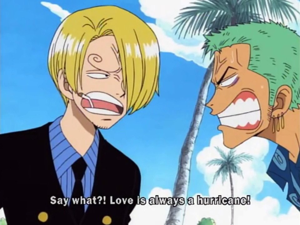 Zoro and Sanji's First Fight Ever