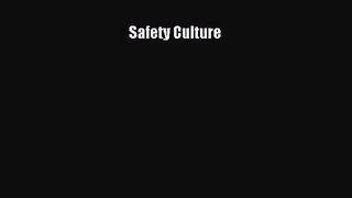 Safety Culture  PDF Download