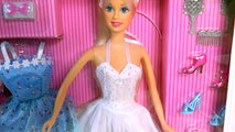 Disney Frozen Queen Elsa Bridesmaid Dress Up at Barbie Wedding Boutique Playset - Cookiesw