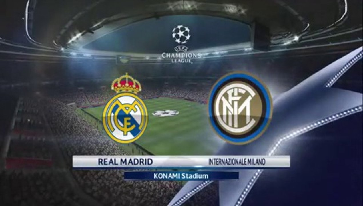 Inter Milan 2 vs 3 Real Madrid - PES 2016 Résume