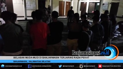 Belasan Muda Mudi Di Banjarmasin Terjaring Razia Pekat