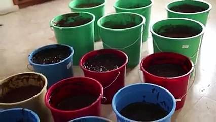 Çikolata dolu küvete giren adam