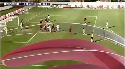 Hakan Cinemre Goal - Gaziantepspor 1-0 Trabzonspor - 24-01-2016 Turkish Cup