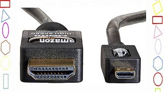 AmazonBasics - Cable de HDMI a micro HDMI de alta velocidad con Ethernet 3D y canal de retorno