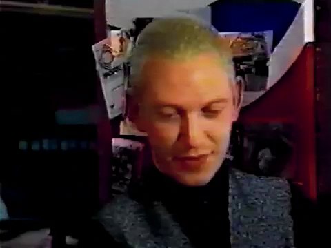 SIOUXSIE & THE BANSHEES – Steven Severin i/v ('Music Box/Splash!' show, Children's ITV - Thames TV UK, April 1987)