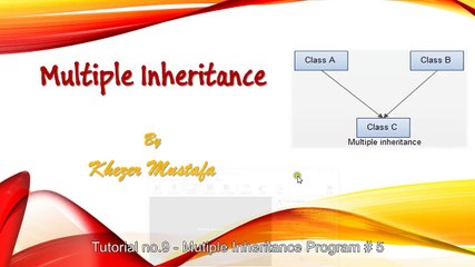 Tutorial no.9 - Mutiple Inheritance Program # 5