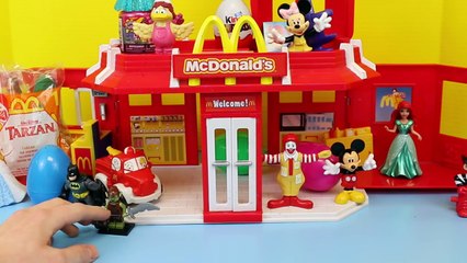 Download Video: McDonalds Happy Meal Toys Surprise Eggs Hunt with Kinder Surprise Eggs and Blind Bags