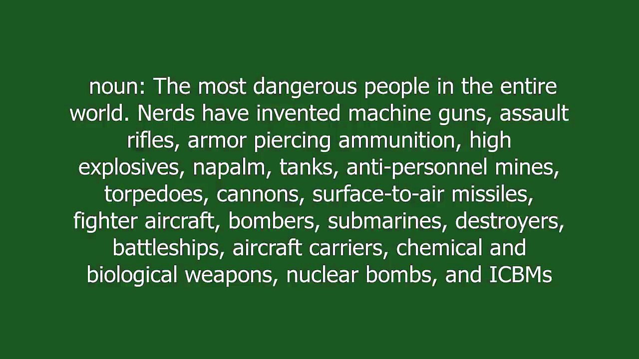 nerds meaning and pronunciation
