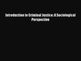 (PDF Download) Introduction to Criminal Justice: A Sociological Perspective PDF