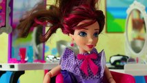 Mal Cuts Evie’s Hair Off when She Practices Haircutting on Descendants Jane and Ben. DisneyToysFan