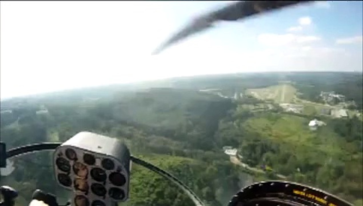 Eurocopter EC 175 cruising overtop of  southern michigan HD