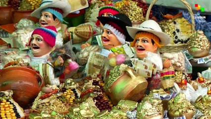 Thousands Make Wishes in 'Alasitas' Festival in Bolivia