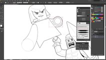 Clash of Clans Illustrator Speed Art Lego Edition