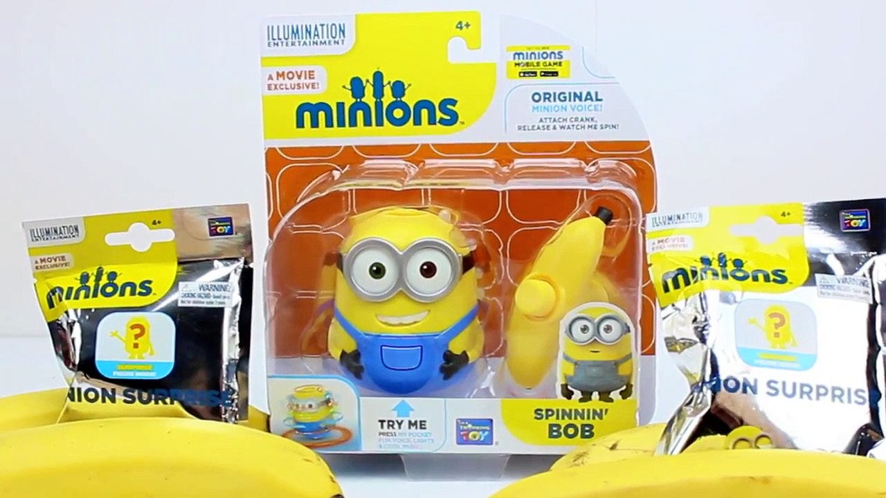 NEW MINIONS SPININ BOB Toy A Movie Exclusive Minion Surprise Blind bags Миньоны